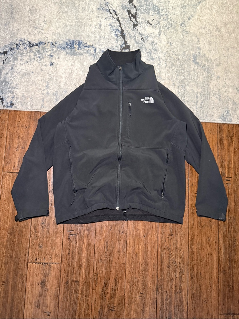The North Face Black Softshell Full Zip Jacket – Size L